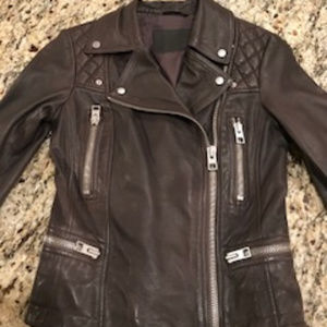 ALL SAINTS Cargo Leather Biker Jacket